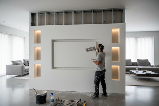 MEDIA WALL PLASTERING HOW TO.